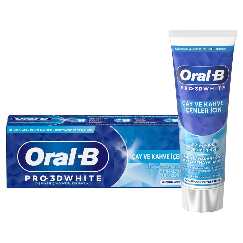 ORAL-B DİŞ MACUNU PRO 75 ML-ÇAY VE KAHVE İÇİNLER